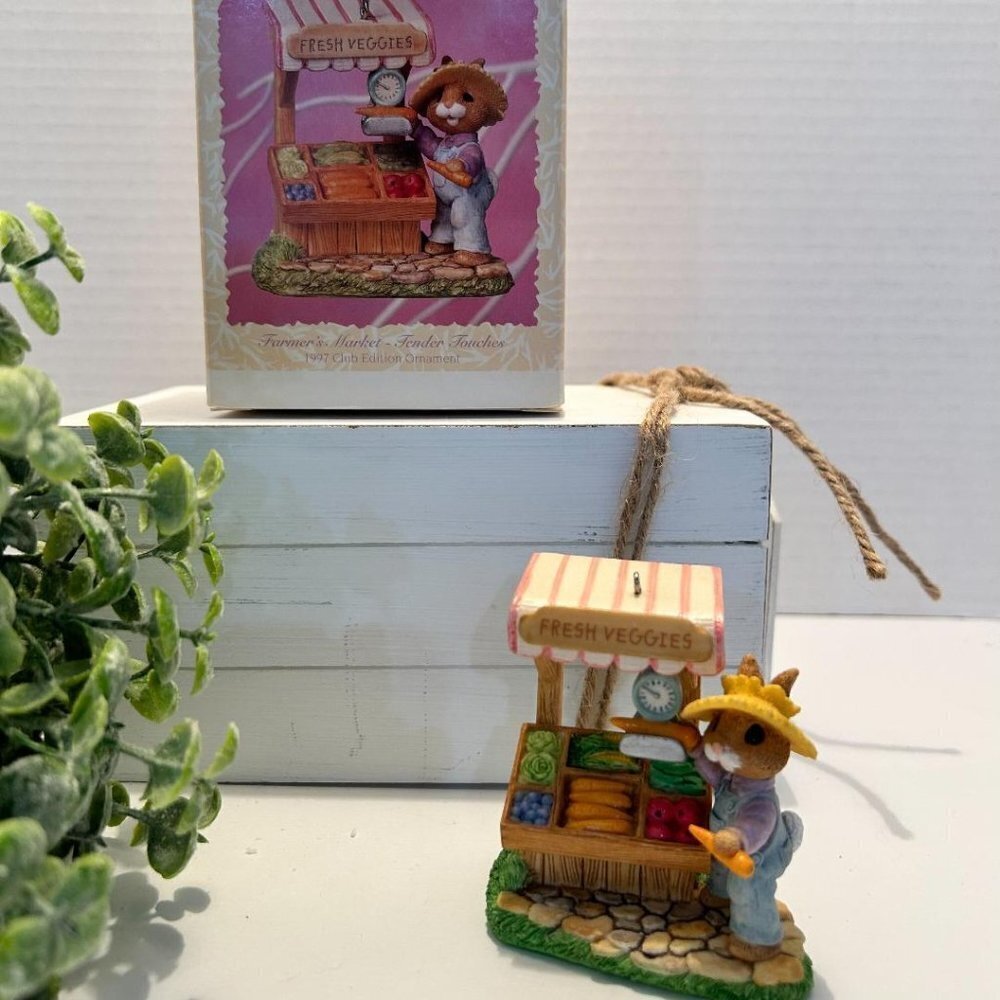 1997 Hallmark Keepsake Collectors Club Ornament “Farmer’s Market” Tender Touches